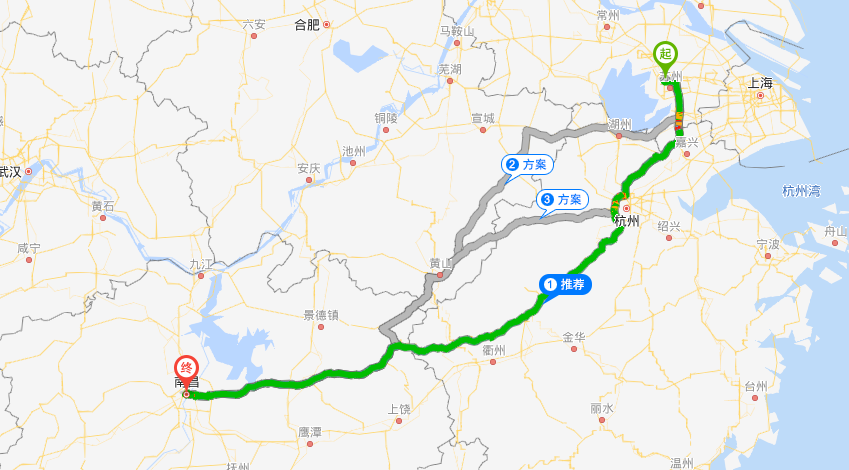 張家港到南昌物流專線行駛路線